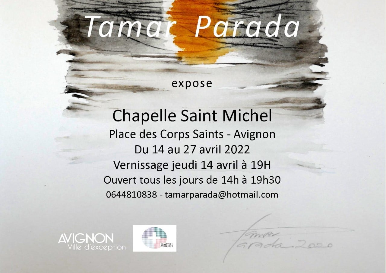 Exposition à la Chapelle St Michel du 14 au 27 Avril.