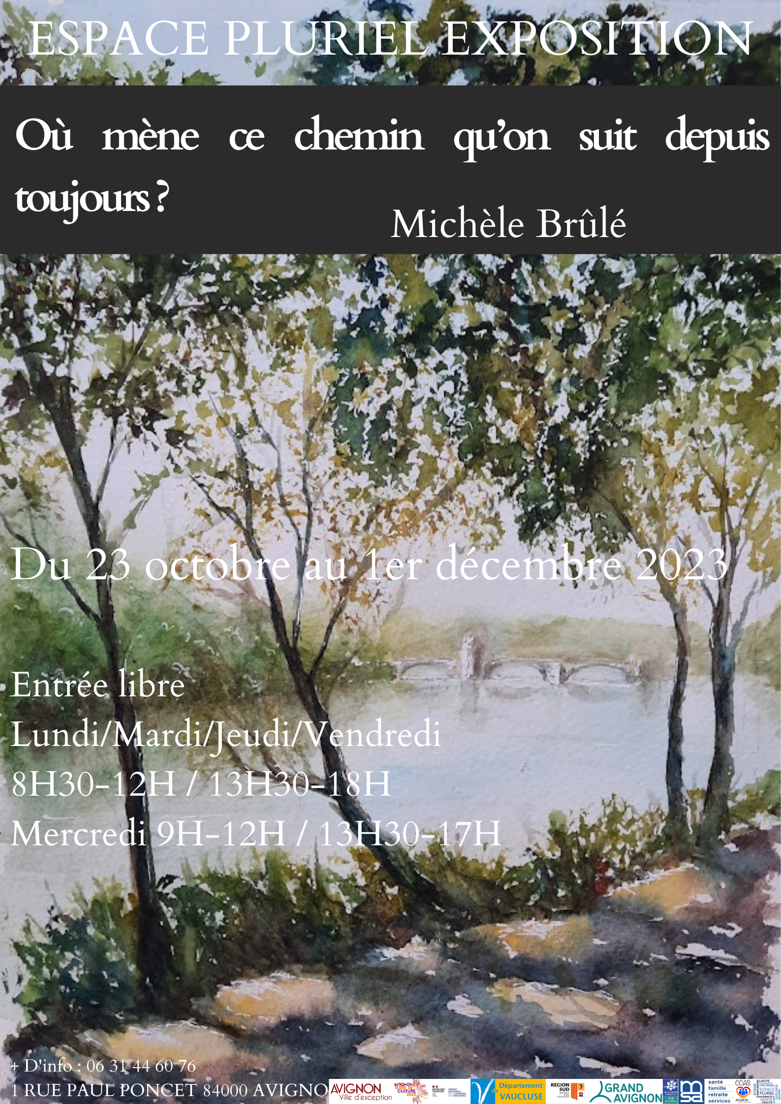 Exposition d’aquarelles a l’espace pluriel