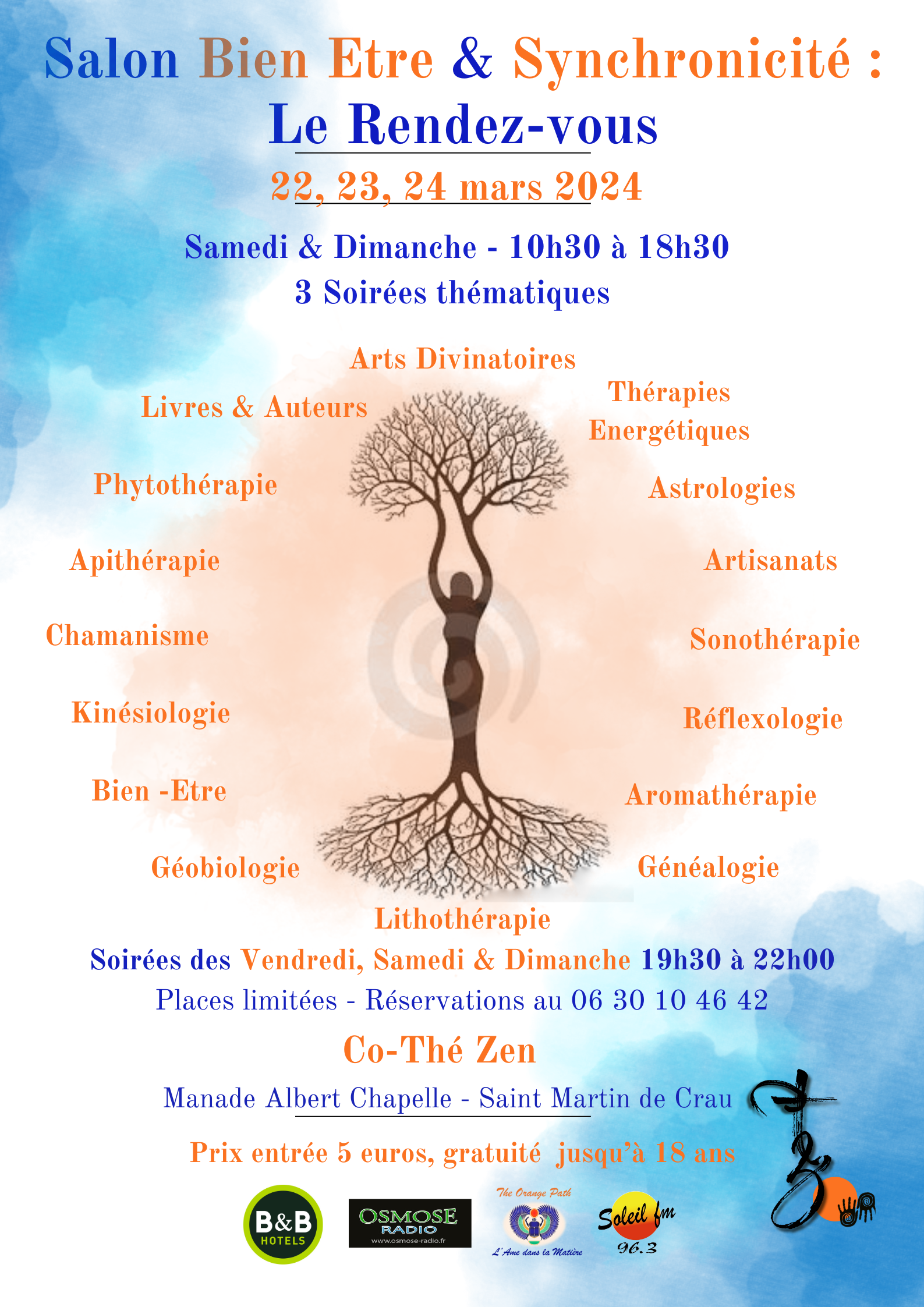 Salon bien-étre et synchronicité avec gregory jung et sandra iemoli les 22 , 23 et 24 mars 2024