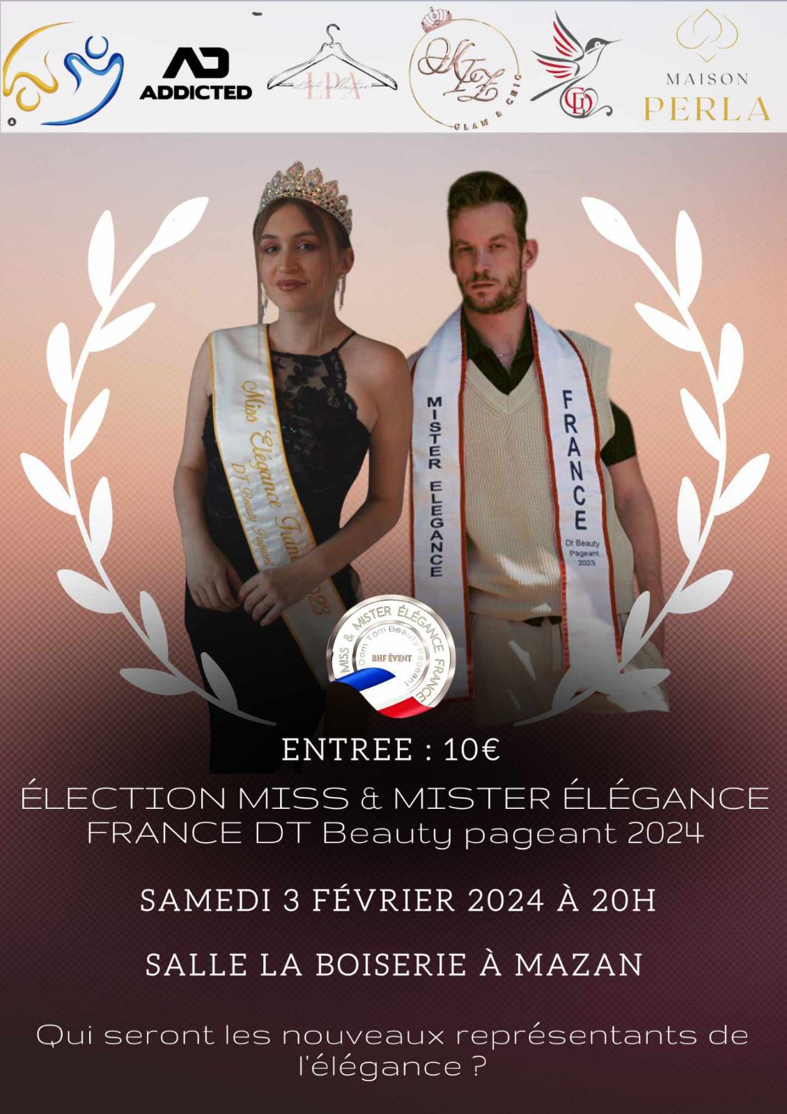 Election miss et mister Elegance avec le comité en Vaucluse