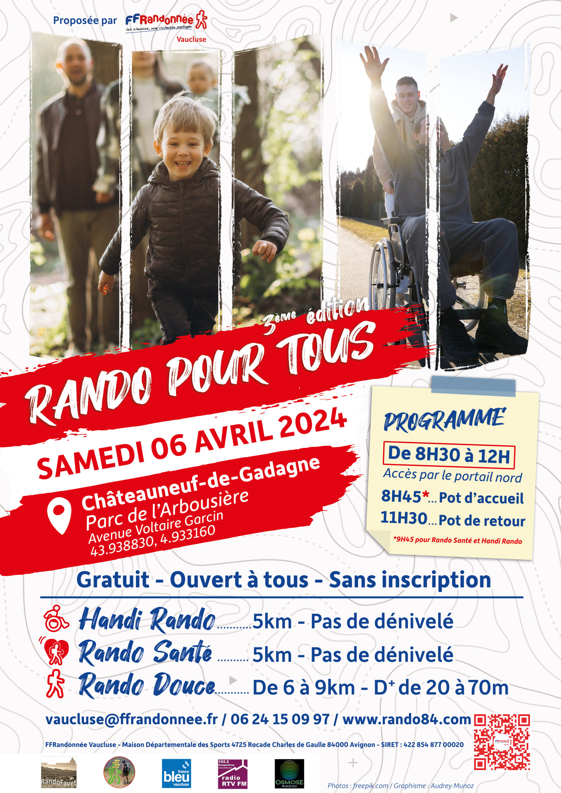 Rando pour tous samedi 6 avril chateauneuf de gadagne