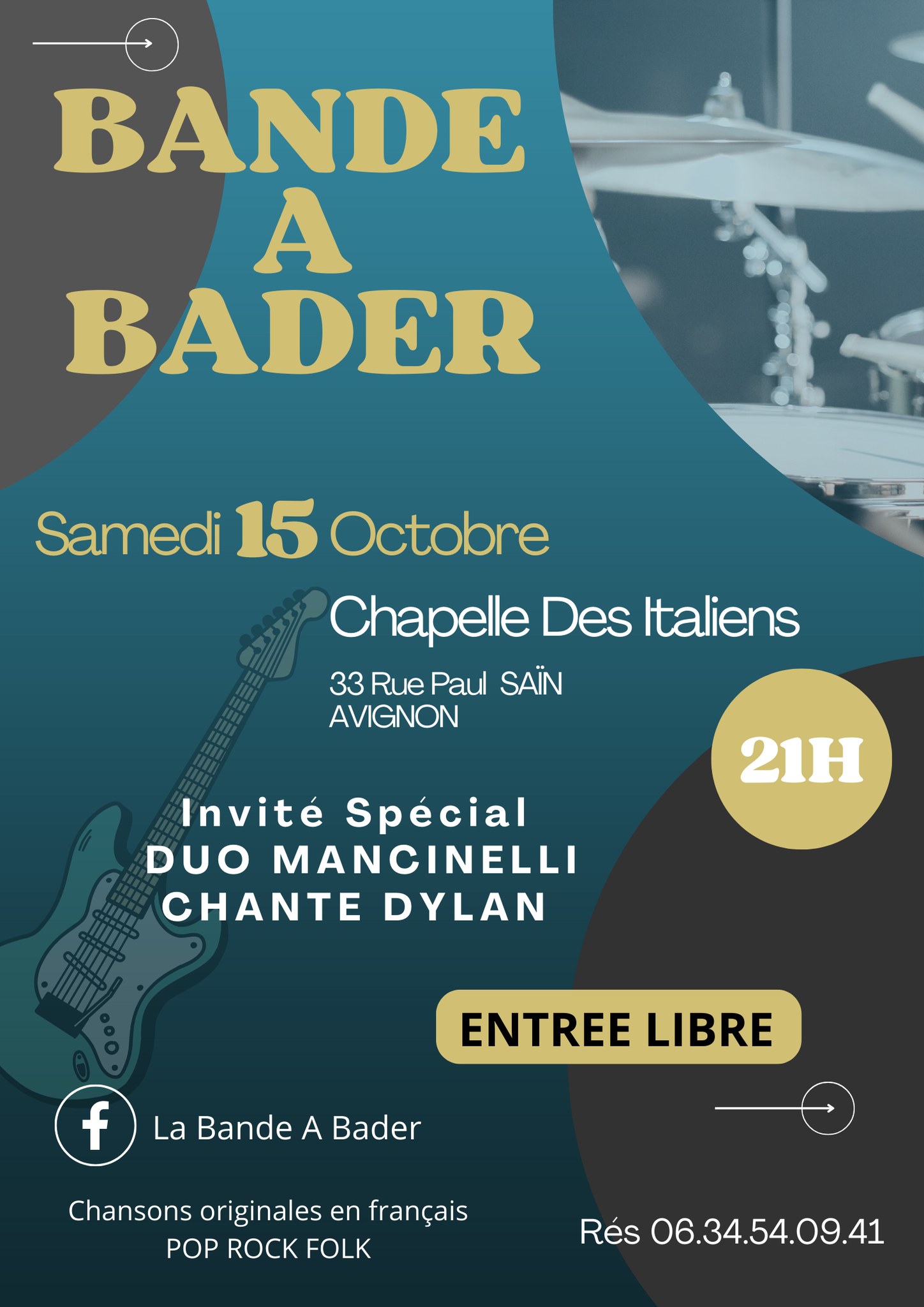 Concert de la Bande à Bader chapelle des Italiens