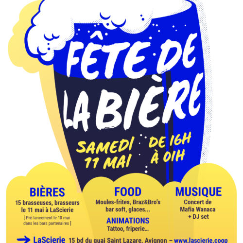 La Scierie est très heureuse et fière de vous convier à une grande FÊTE DE LA BIÈRE le samedi 11 mai