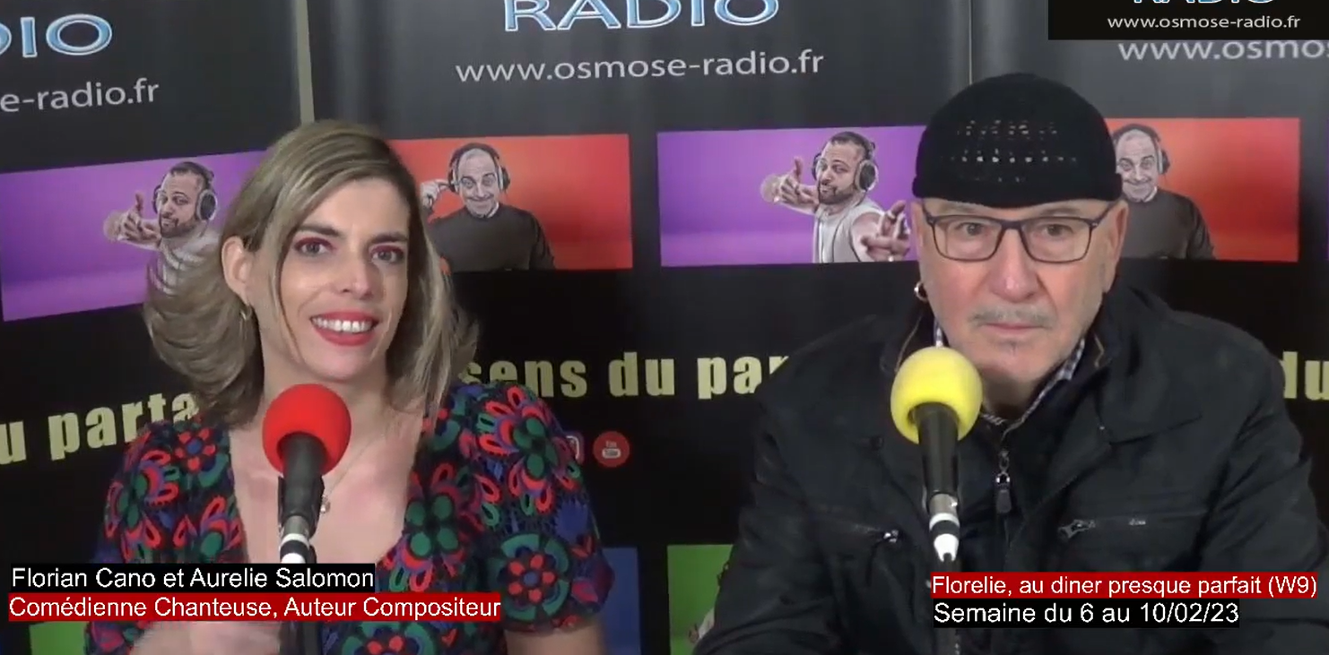 Aurelie Salomon du duo Florelie fait un passage au Diner Presque Parfait sur W9