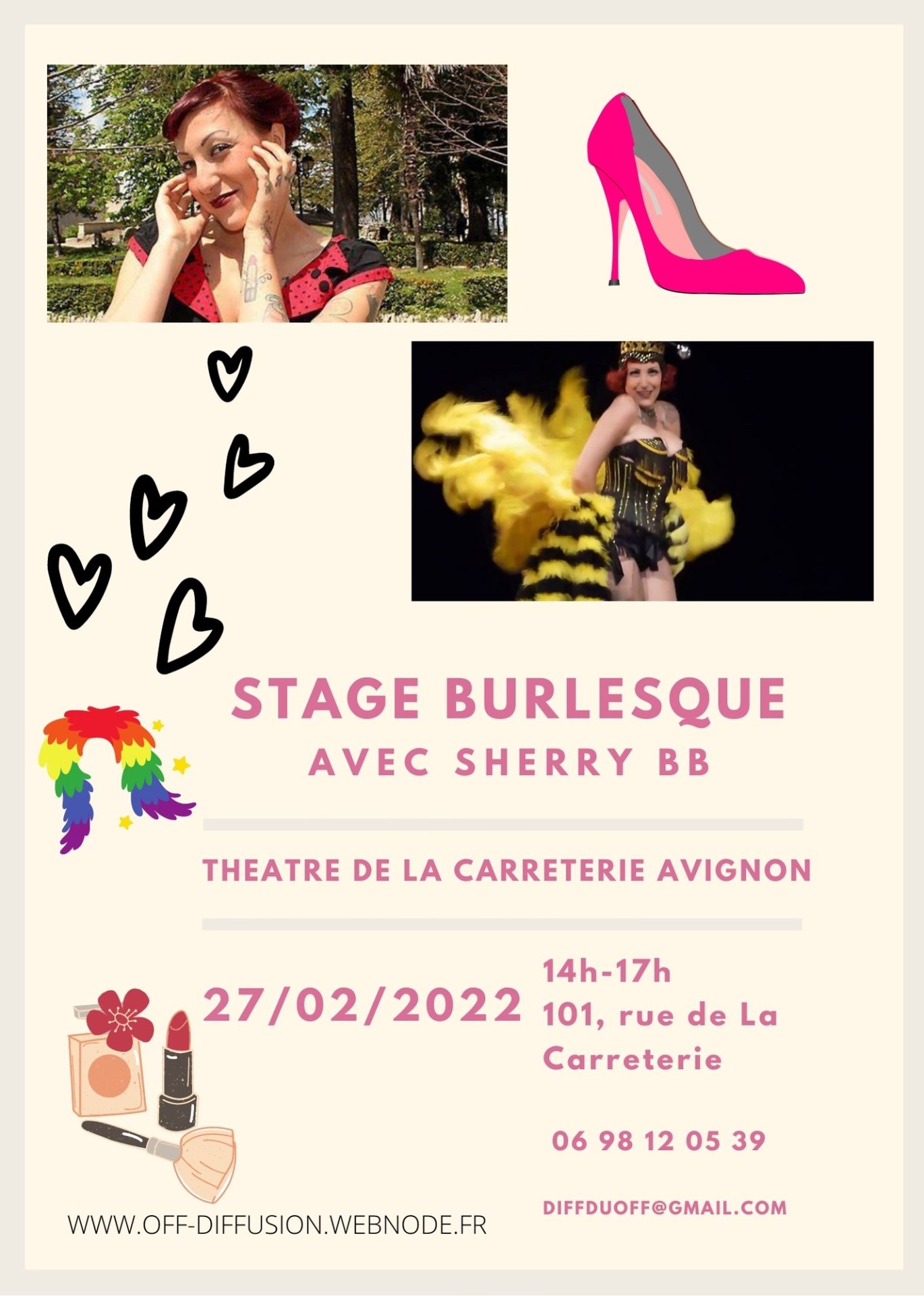 Stage d’effeuillage burlesque avec Sherry BB