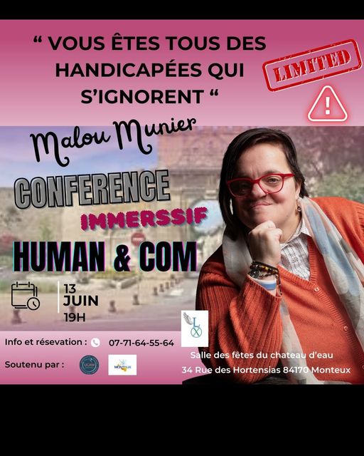 Malou Munier conférence human and com 13 juin monteux