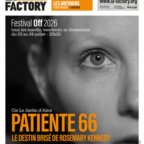 Patiente 66 - La Factory/les Antonins- du 3 au 24 juillet à 20:20 relâche les jeudis